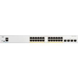 CISCO Catalyst C1300 Manageable Switch - 56 Gbps Switching Capacity, Throughput up to 41.66 Mpps, 195W PoE Capability, 24 x RJ45, 4 x SFP