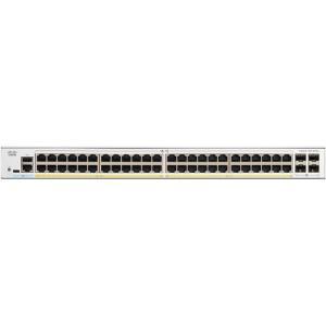 CISCO Catalyst C1200 Manageable Switch - 176 Gbps Switching Capacity, Throughput up to 130.94 Mpps, 375W PoE Capability, 48 x PoE+ RJ45, 4 x SFP+