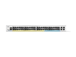 CISCO Catalyst C1300 Manageable Switch - 152 Gbps Switching Capacity, Throughput up to 113.08 Mpps, 740W PoE Capability, 48 x PoE+ RJ45, 4 x SFP+
