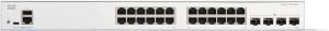 CISCO Catalyst C1300 Manageable Switch - 56 Gbps Switching Capacity, Throughput up to 41.66 Mpps, 24 x RJ45, 4 x SFP