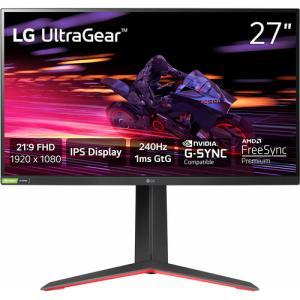 LG ULTRAGEAR 27GP750-B Gaming Monitor - 27" FHD (1920 x 1080), IPS, Height, Swivel, Tilt, HDMI, DP, 400 nits, 240 Hz