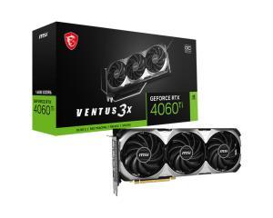 MSI GeForce RTX 4060Ti VENTUS 3X 16G OC Graphics Card - 16GB GDDR6 128-bit, 4352 Units, up to 2625 MHz