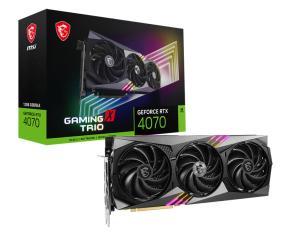 MSI GeForce RTX 4070 GAMING X TRIO 12G Graphics Card - 12GB GDDR6X 192-bit, 5888 Units, up to 2625 MHz