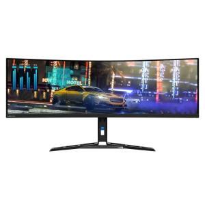 LENOVO LEGION R45W-30 Curved Gaming Monitor - 44" Dual QHD (5120 x 1440), VA, Tilt, Swivel, Height Adjust Stand, HDMI, DP, USB-C, 450 nits, 170Hz