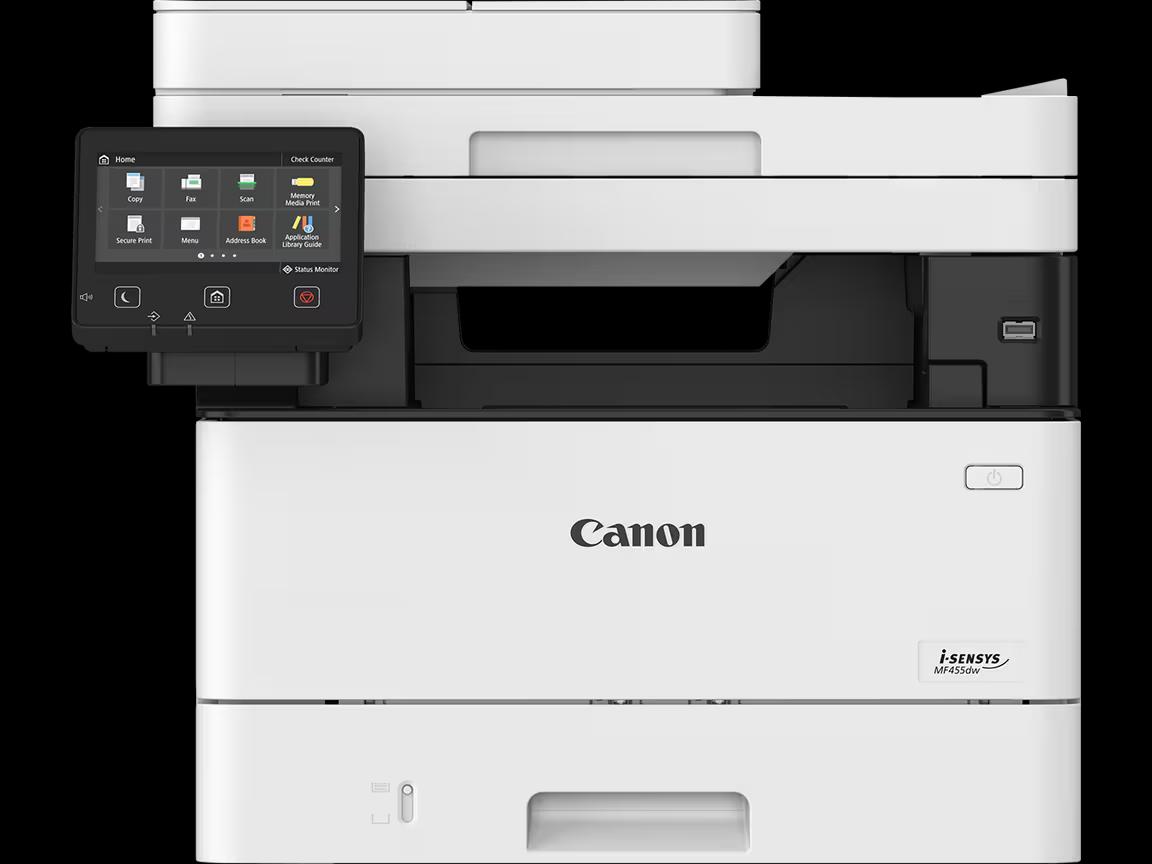 CANON i-SENSYS MF450 Mono laser All in One Printer - Wireless, A4, Print, Copy, Scan and Fax, 38 ppm, Up to 1200 x 1200 dpi Resolution, Max. 80,000 Duty Cycle