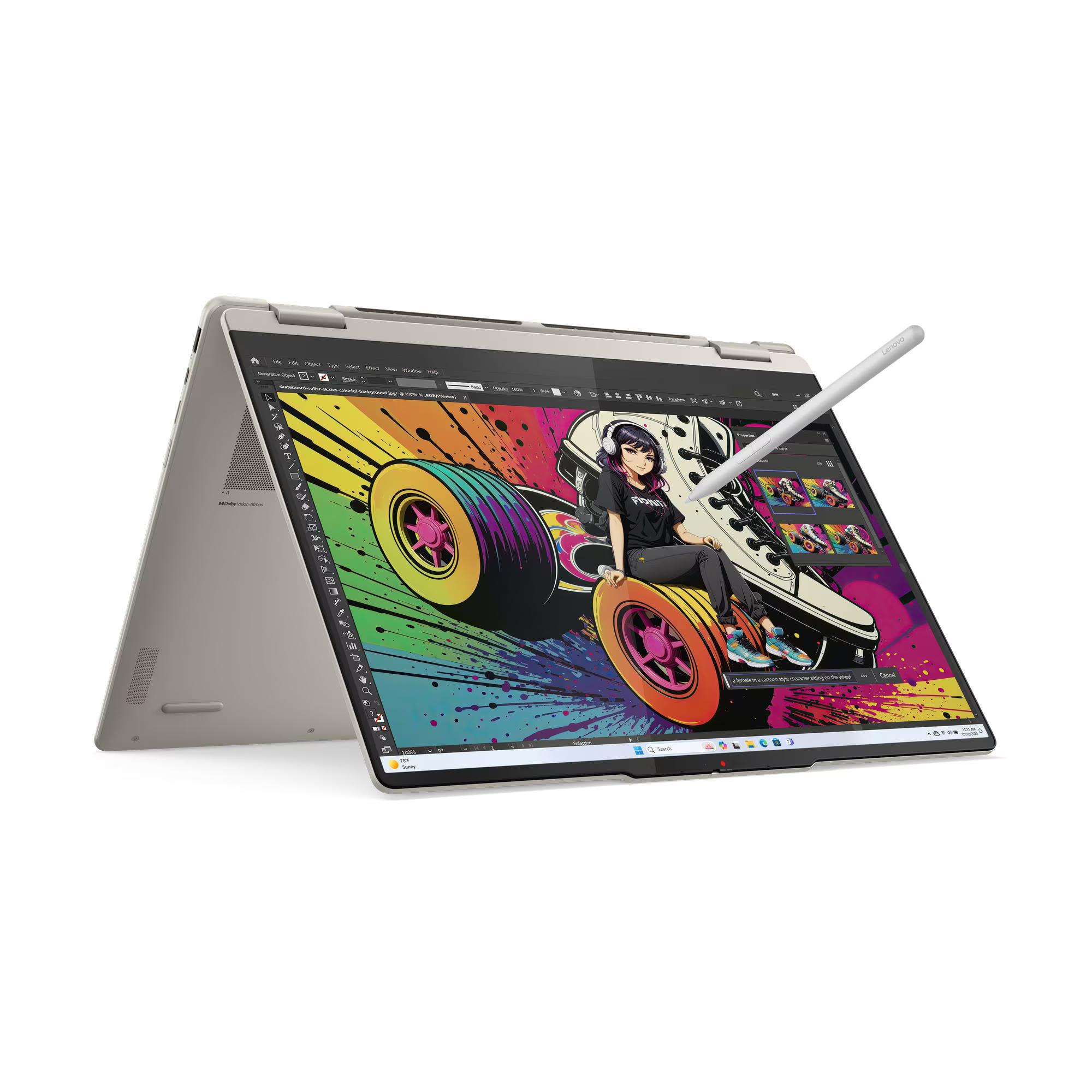 LENOVO YOGA 7 16AKP10 (2025) Laptop - AMD Ryzen AI 7 350, 16GB, 1TB SSD, 16" WUXGA Multi-Touch X360