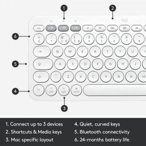 Logitech K380 Multi-Device Bluetooth Keyboard | Mac, Mac, iOS, iPad, OS, 10M Wireless Range