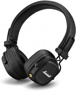 Marshall Major IV Headphone - 3.5mm Jack, Ear-Pad, Bluetooth, Black