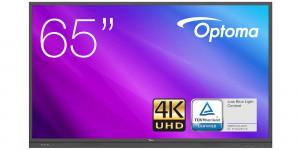 Optoma 3651RK Display - 65 Inch 4K UHD, 370cd/m², (3840x2160), Dual-core A73 and dual-core A53, Mali G51*2