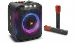 JBL PartyBox Encore Portable Party Speaker - wth 2 Wireless Mics, Bluetooth connectivity, Rechargeable battery