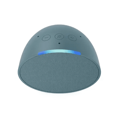 Echo Pop 1st Gen Smart Speaker  With Alexa Midnight Teal, Alexa  Built-in, Alarm Clock, Voice Control
