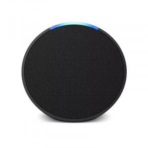 Amazon Echo Pop 1st Gen Smart Speaker - With Alexa Charcoal, Alexa Built-in, Alarm Clock, Voice Control