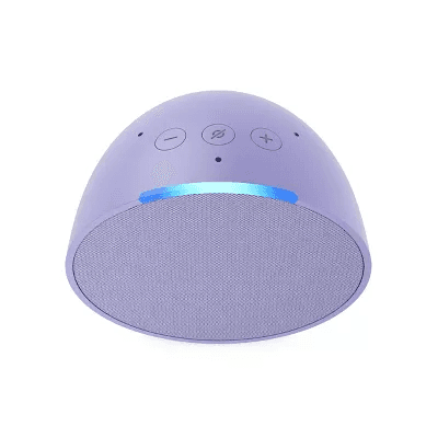 Echo Pop 1st Gen Smart Speaker  With Alexa Lavender Bloom, Alexa  Built-in, Alarm Clock, Voice Control