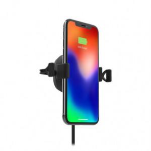 Mophie Charge Stream Vent Mount - Cigar Lighter, Smartphone, Wireless Charging, Black
