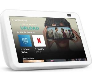 AMAZON Echo Show 8 (2nd Gen) Smart Display with Alexa - Voice Activated Smart Home Display, Glacier White