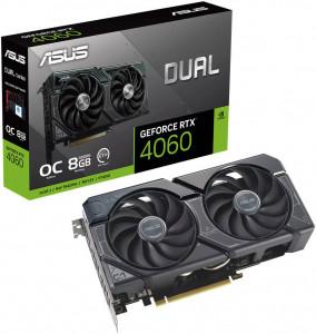 ASUS Dual GeForce RTX 4060 O8G Graphic - 17 Gbps , 2.5 Slot, 7680 x 4320 Resolution, HDMI, DP, 8G ,D6