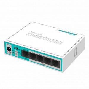 'Product Image: Mikrotik hEX lite RB750r2 | 5x Ethernet, Small plastic case MPLS RouterOS L4'