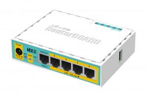 Mikrotik hEX PoE lite (RB750UPr2) Wired Router - Wired For Home and Office, 5 x Gigabit Ethernet Ports, PoE-out