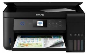 Epson EcoTank L4160 Printer - Wireless, A4, Print Copy Scan, 33 ppm, 5760 x 1440 dpi Resolution, Black and Color