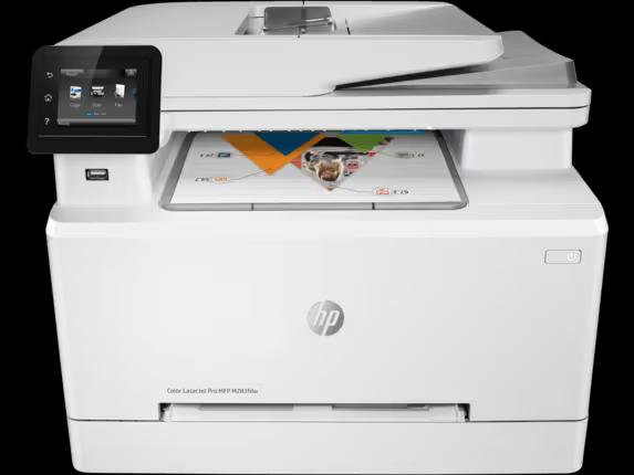 HP LaserJet Pro MFP M283FDW Printer - Wireless, A4, Print Copy Scan Fax, 22 ppm, 600 x 600 dpi Resolution, 40,000 Pages Duty Cycle, Black and Color