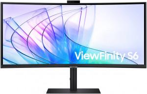 SAMSUNG LS34C650VAMXUE VIEWFINITY S6 S65VC Curved Monitor - 34" UWQHD (3440 x 1440), HAS, Tilt, Swivel, Wall Mount, VA, HDMI, DP, 350 nits, 100 Hz (IR Camera)