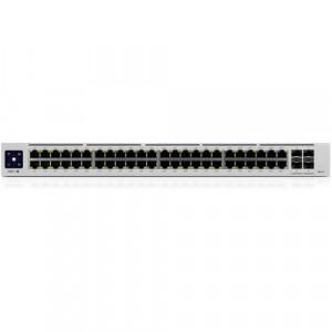 Ubiquiti UniFi Pro (USW-Pro-48-POE) Switch - 40 x Gigabit Ethernet Ports RJ45 WAN PoE+ (30 W, 802.3at), 8 x Gigabit Ethernet RJ45 WAN PoE+ (30 W, 802.3at), 4x SFP+ 10 GbE WAN