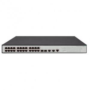 HPE Aruba OfficeConnect 1950 (JG962A) Switch - 24 x Gigabit Ethernet PoE+ Ports RJ-45, 2 x SFP+ fixed 1000/10000 SFP+ ports, 2 x 1/10GBASE-T ports RJ-45, 1 x RJ-45 Console