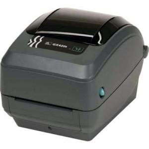 ZEBRA GX42-102720-000 Barcode Label Printer - 8MB, 4MB, Thermal Transfer, 203 dpi, Tear-Off, LCD Display