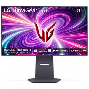 LG 32GS95UE-B UltraGear OLED Gaming Monitor - 32" UHD (3840 x 2160), HAS, Pivot, OLED, HDMI, DP, 275 nits, 240Hz