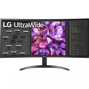 LG 34WQ60C-B UltraWide Curved Monitor - 34" QHD (3440 x 1440), Tilt, Wall Mount, IPS, HDMI, DP, 300 nits, 60 Hz