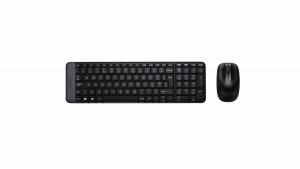 LOGITECH MK220 Wireless Keyboard and Mouse - Smooth Optical Tracking, Deep Profile, 5 million keystrokes, 3 Button