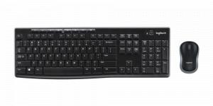 LOGITECH MK270 Wireless Keyboard and Mouse - Smooth Optical tracking, Deep Profile, 5 million keystrokes, 3 Button