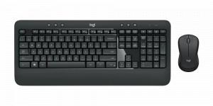 LOGITECH MK540 ADVANCED Wireless Keyboard and Mouse - Smooth Optical Tracking, Deep Profile, 3 Button, 60 ml liquid spillage