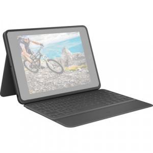 Logitech Rugged Folio Protective Keyboard Case | 10.2 iPad, 7-9th Gen, Graphite