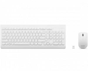 LENOVO 510 Wireless Combo Keyboard and Mouse - Optical Sensor, 1200 DPI, 3 Button, 10 Million Keystrokes, 2.4 GHz Wireless via Nano USB