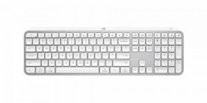 LOGITECH MX Keys S Advanced Wireless Keyboard - Low Profile, Fluid Precise Quiet Typing, Illuminated Backlight, 5 Million keystrokes (White)