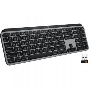 LOGITECH Wireless Keyboard - LED Illumination, iOS, Mac, Bluetooth / 2.4 GHz Radio/RF