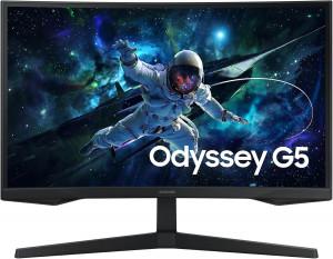 SAMSUNG LS27CG552EMXUE Curved Gaming Monitor - 27" QHD (2560 x 1440), VA, HDMI, DP, 300 cd/㎡, 165Hz, Tilt, Wall Mount