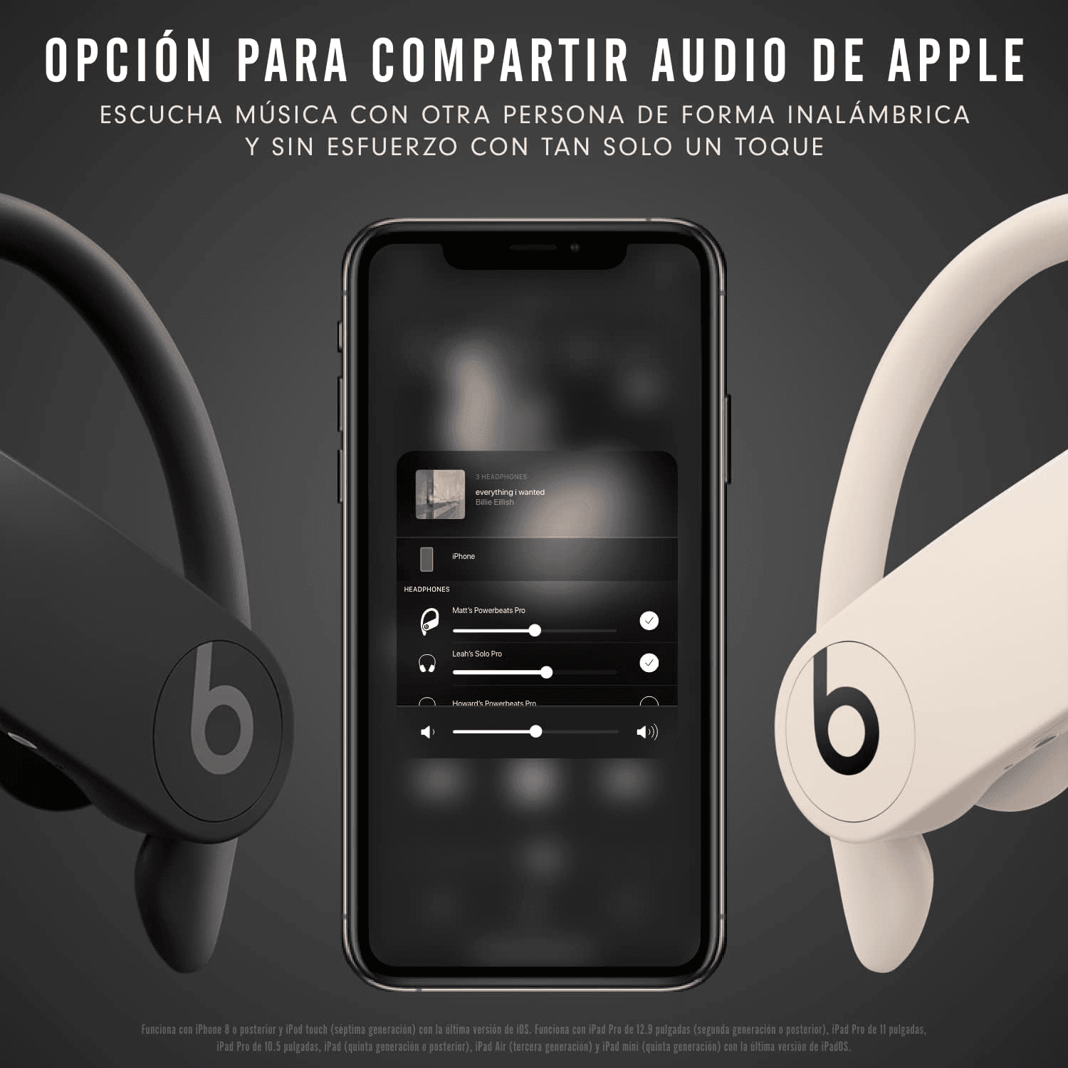 Beats MV6Y2 Power Pro Wireless Headphone Battery Life 7 hours